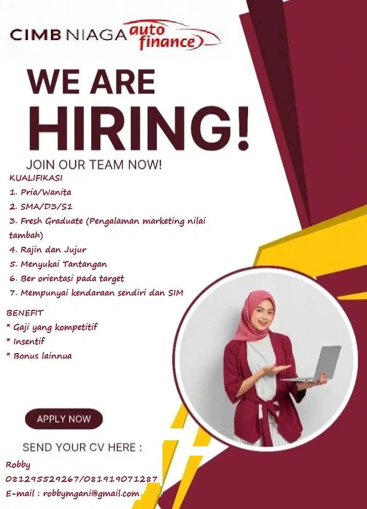 Lowongan Pekerjaan SO Dana Tunai CNAF