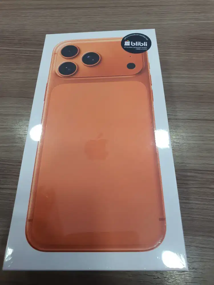 Iphone 17 promax 256gb cosmic orange garansi blibli 1 tahun