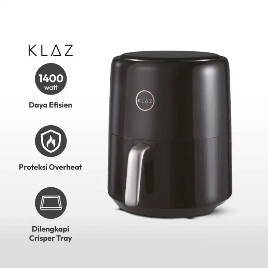 DIjual Air Fryer Merk KLAZ 4,5 LTR WARNA HITAM