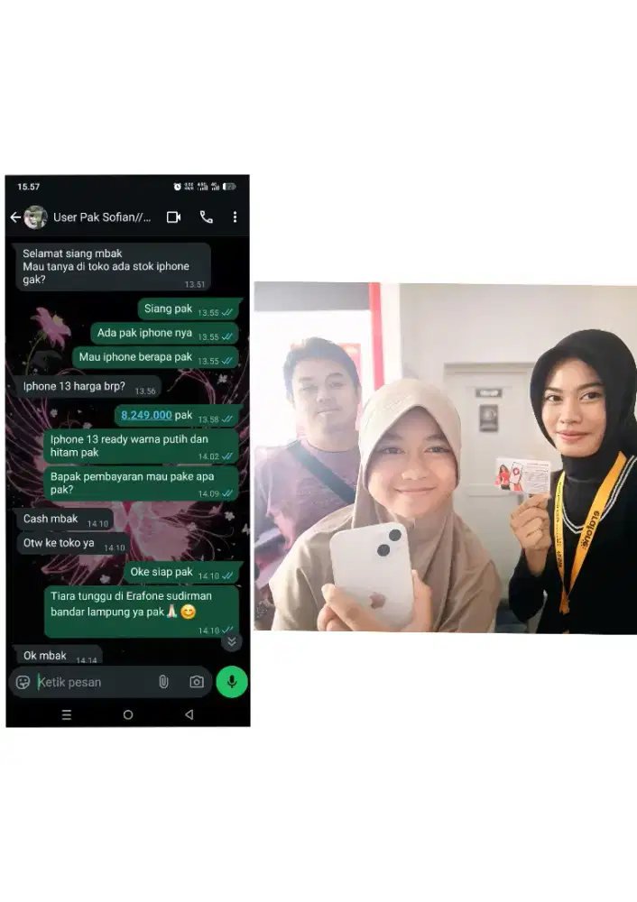 NEW Iphone 13 aman dengan garansi fisik 1 tahun