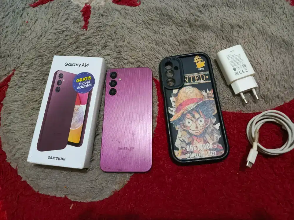 Samsung a14 ram 6/128 gb second fullset HARGA PAS