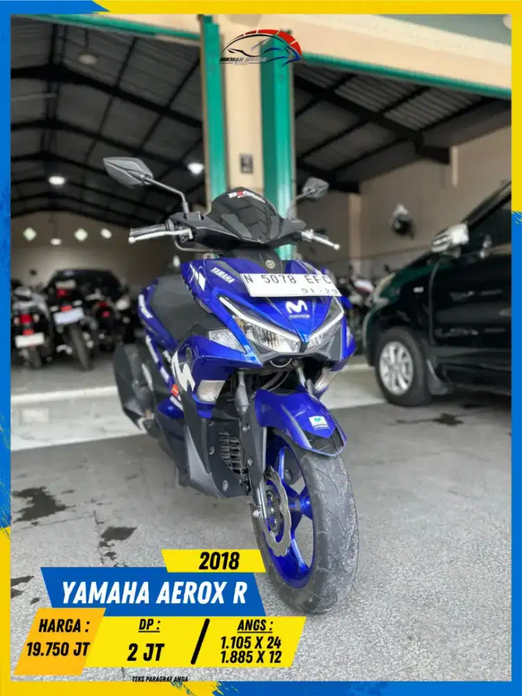 YAMAHA AEROX R 2018 MURAH BERKUALITAS HIKMAH MOTOR KEPUH MALANG