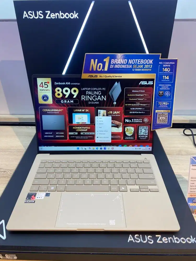 Asus Zenbook A14 UX3407QA-IPSP151M /Snapdragon X X1 26 100/16GB