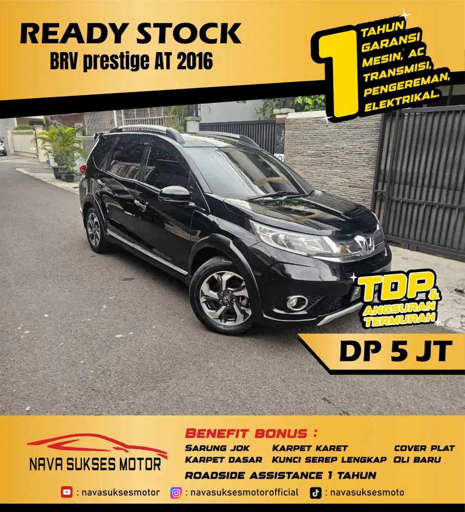 TDP 5 JUTA - BRV E CVT 2016