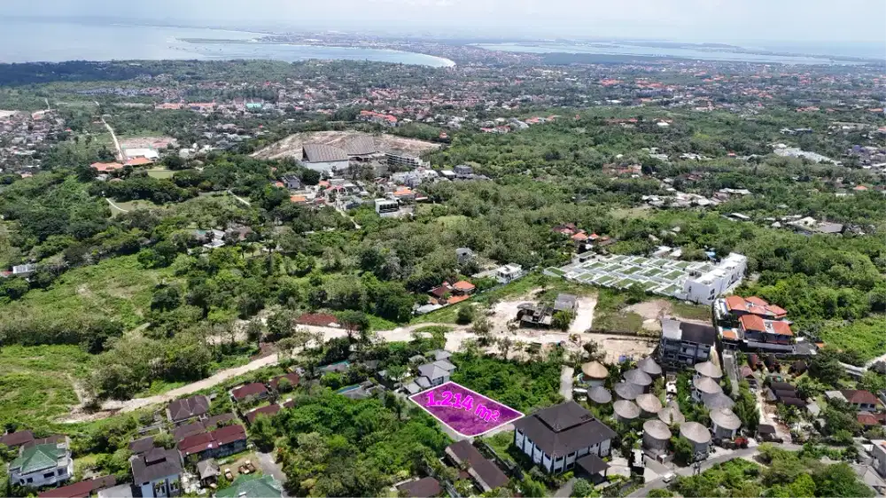 Tanah Ocean View Zona Pink Link Villa Kahuripan Ungasan Bali