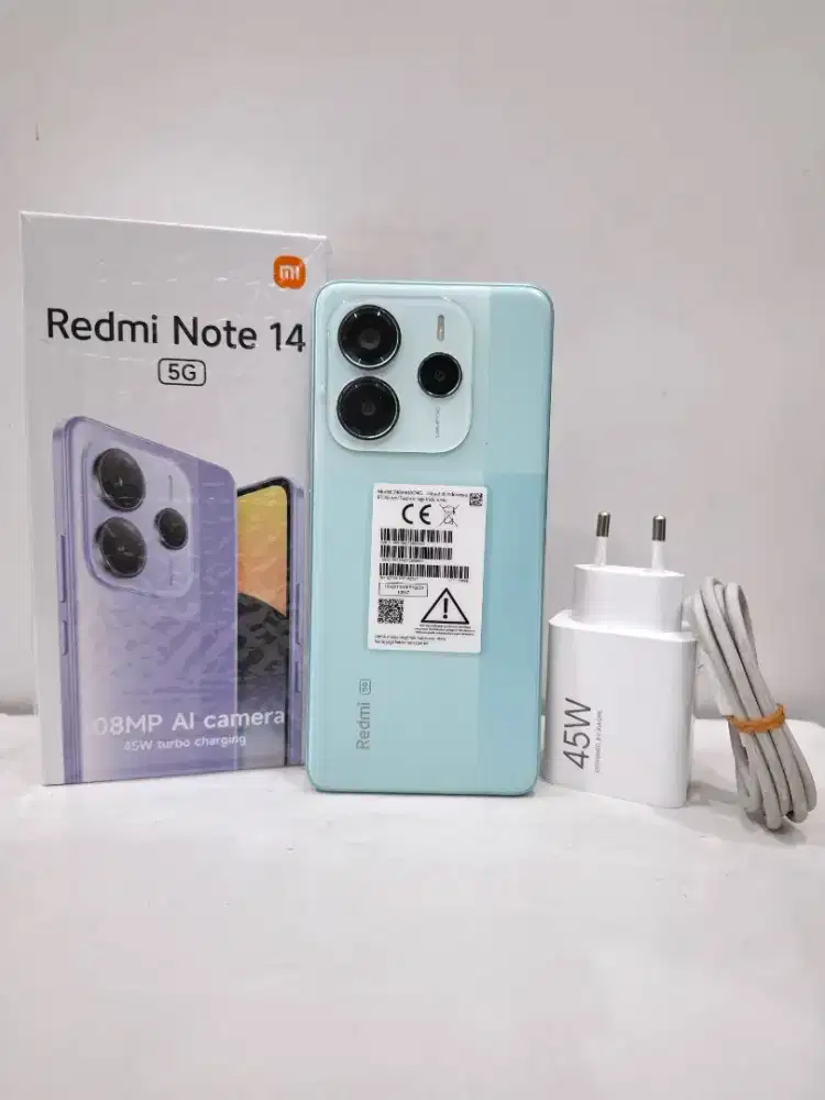 Xiaomi Redmi Note 14 5G 8/256 Garansi Fullset Ori, Normal, Siap Pakai