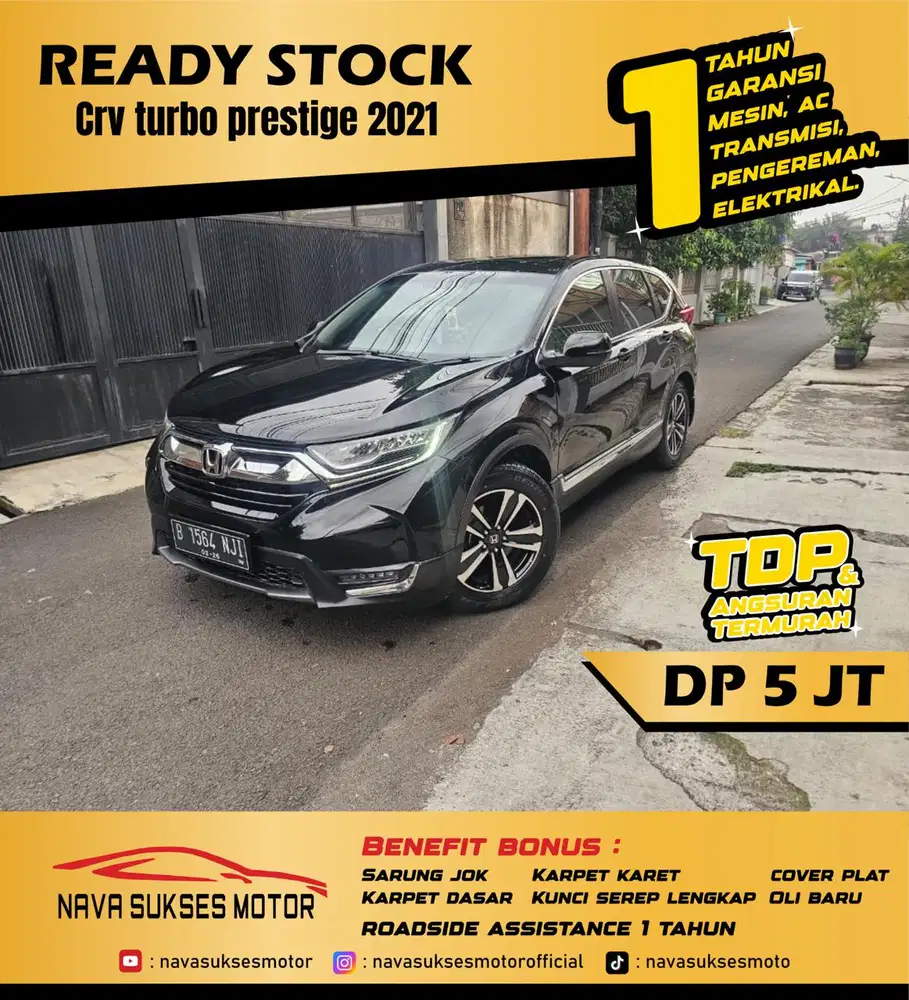 TDP 5 JUTA - CRV TURBO PRESTIGE 2021