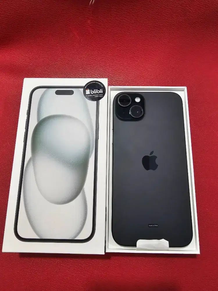 Iphone 15 plus 128gb 2 minggu pakai garansi oktober 2026 fulset ori