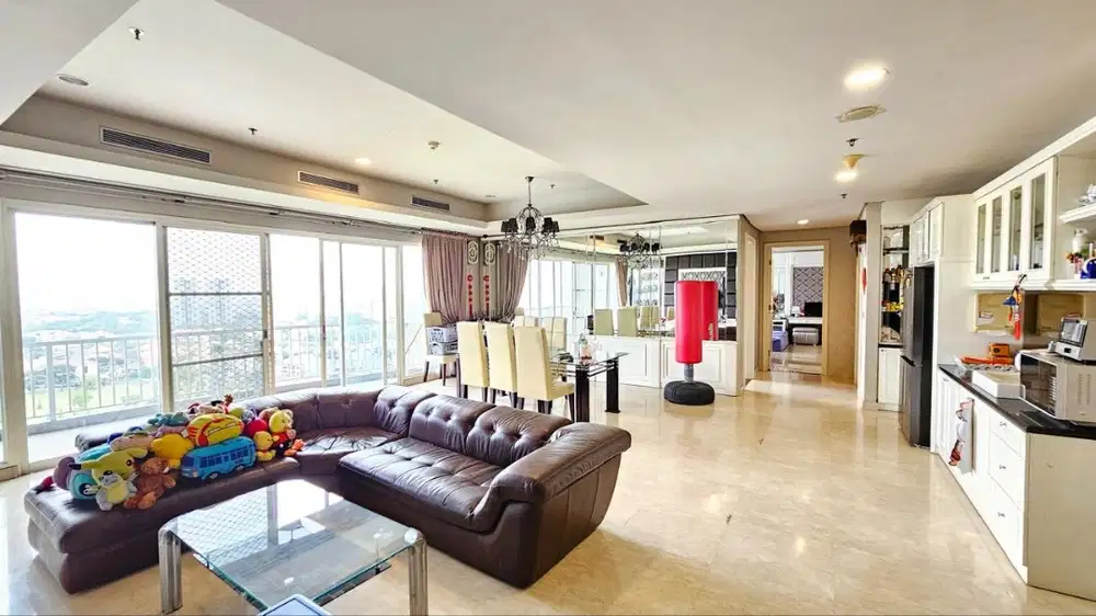 DISEWAKAN SUPER MURAH APARTEMENT ADHIWANGSA LANTAI MARMER FULL FURNISH