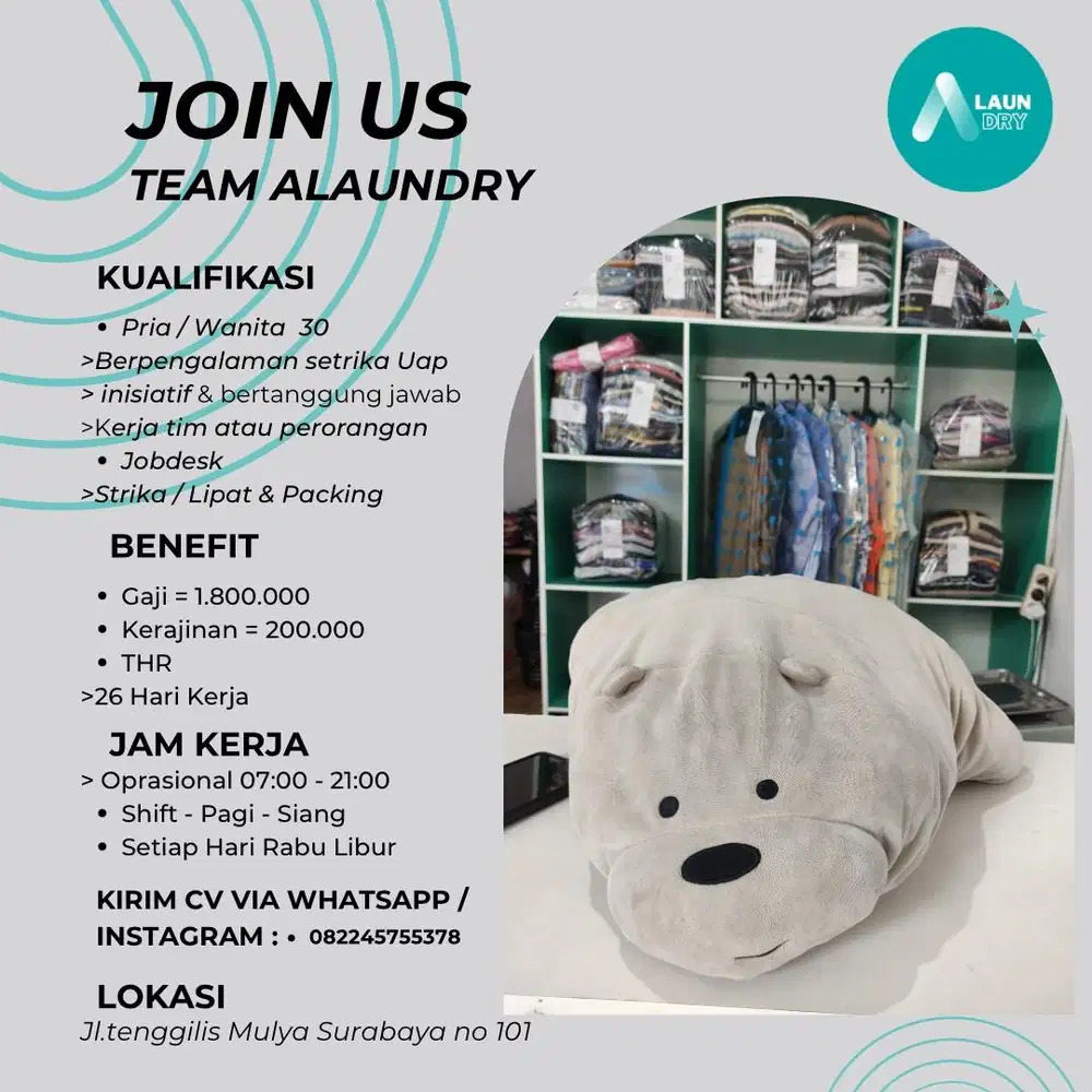 Lowongan kerja Laundry