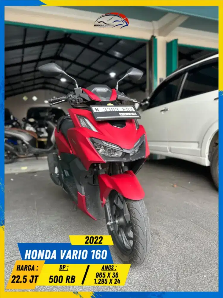 HONDA VARIO 160 2022 BEKAS RASA BARU BOSSKU HIKMAH MOTOR KEPUH MALANG