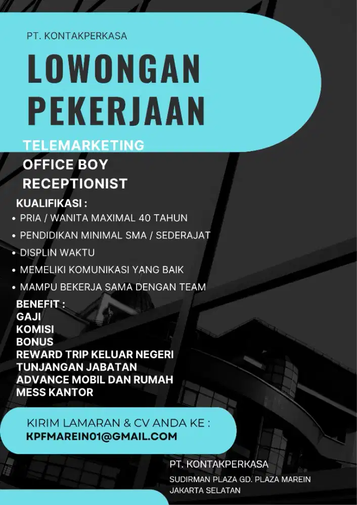 Loker RCP, OB, Telemarketing