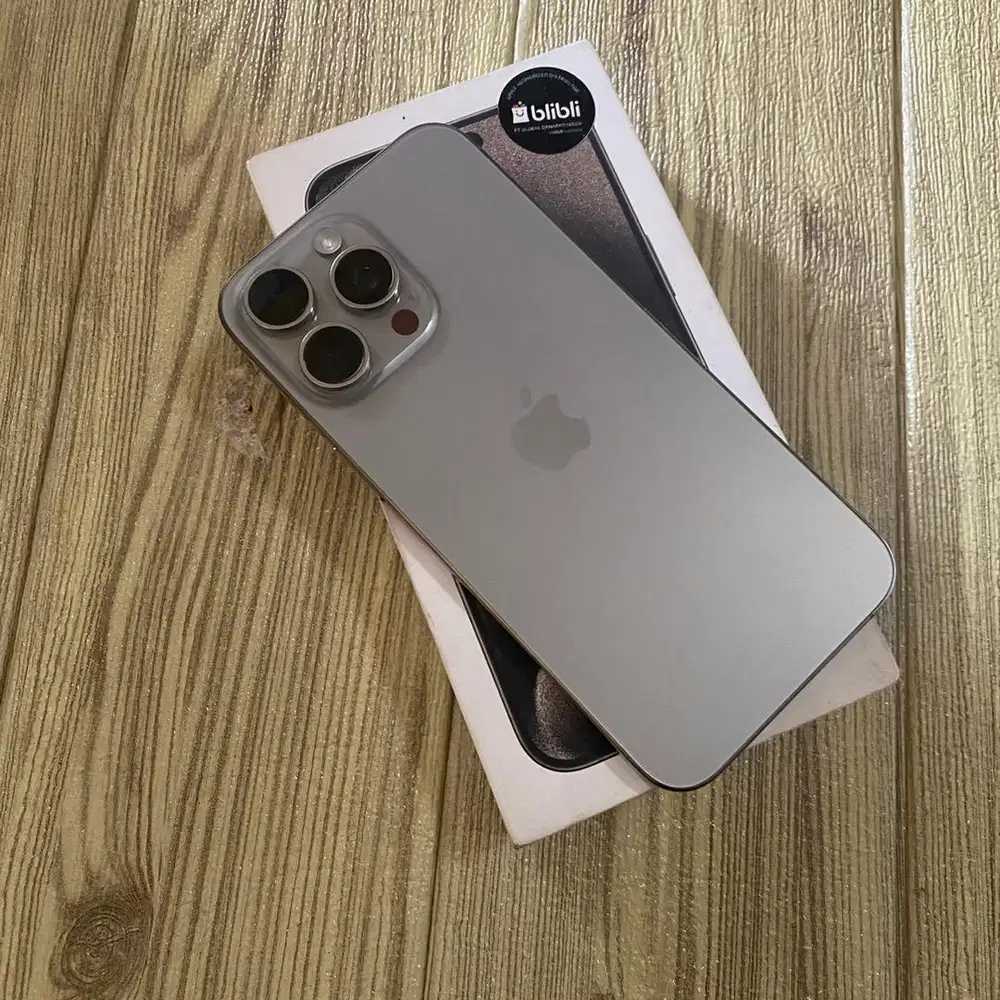iphone 15 pro max 256gb ex ibox Fullset ori Bisa COD dan TT