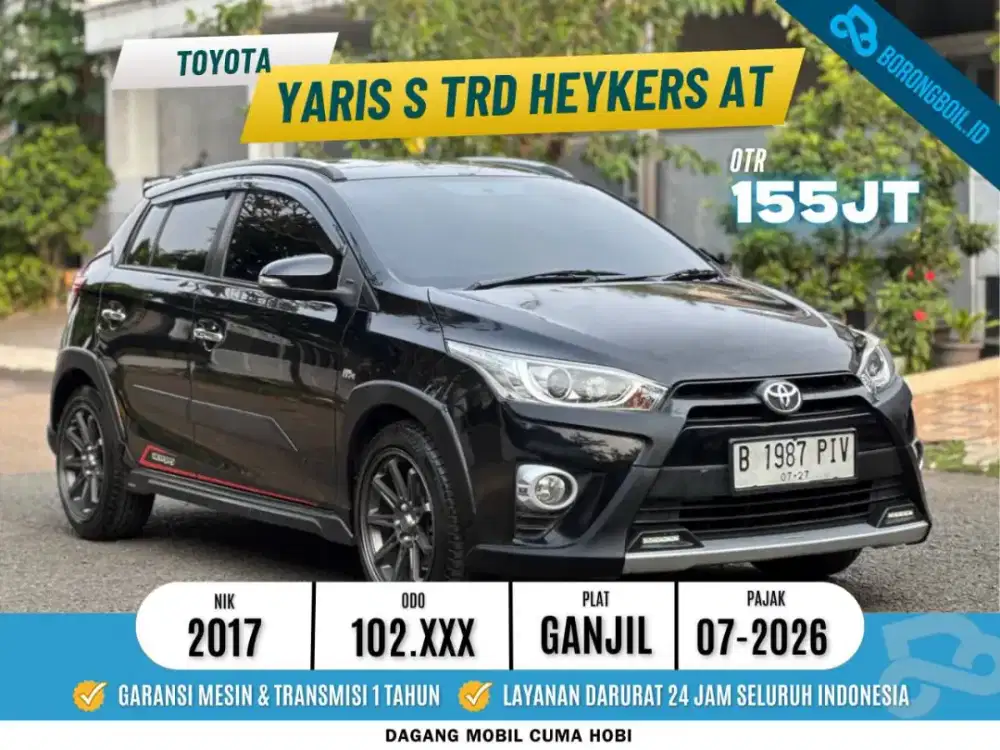 Yaris S TRD Heykers AT 2017 Hitam Metalik