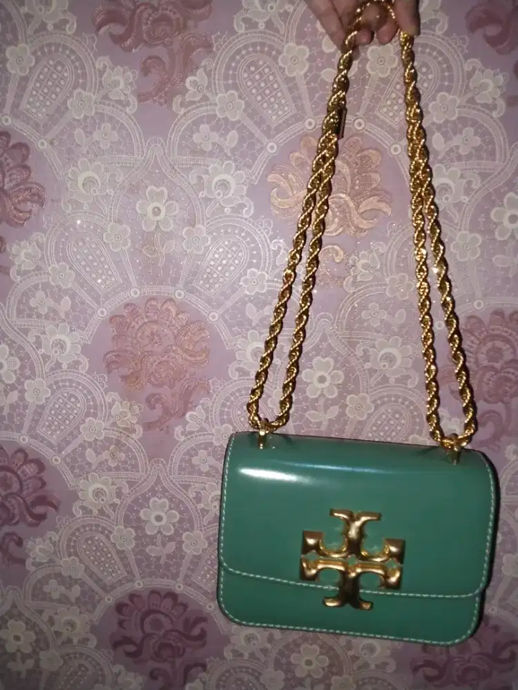 TB Tory Burch Eleanor Hijau Tosca Original ex Jepang