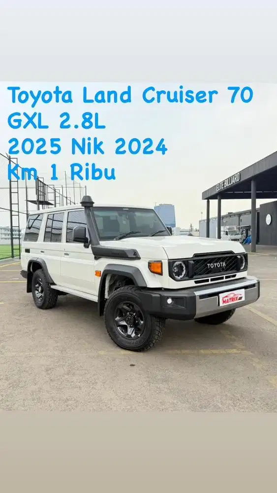 Toyota Land Cruiser 70 GXL 2025 Nik24 white Siap pakai