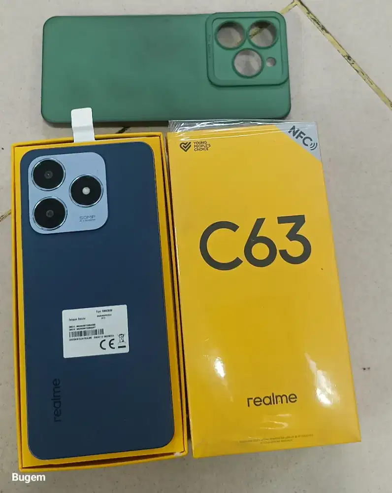 HP REALME C63 RAM 6/128 ,NORMAL,LENGKAP,BELOM PERNAH SERPIS ,COD DEPOK