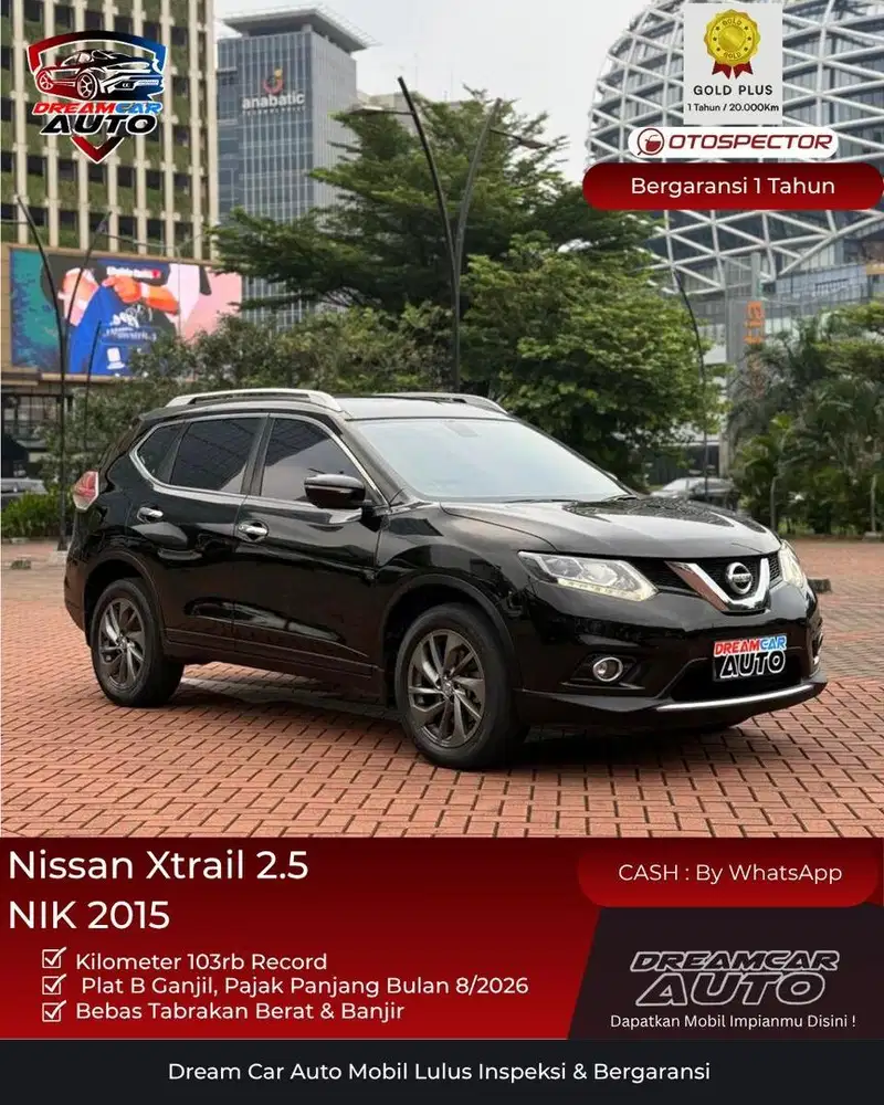 [Garansi 1 Tahun] Nissan X-Trail T32 2.5 NIK 2015 Xtrail Hitam Cx5 crv