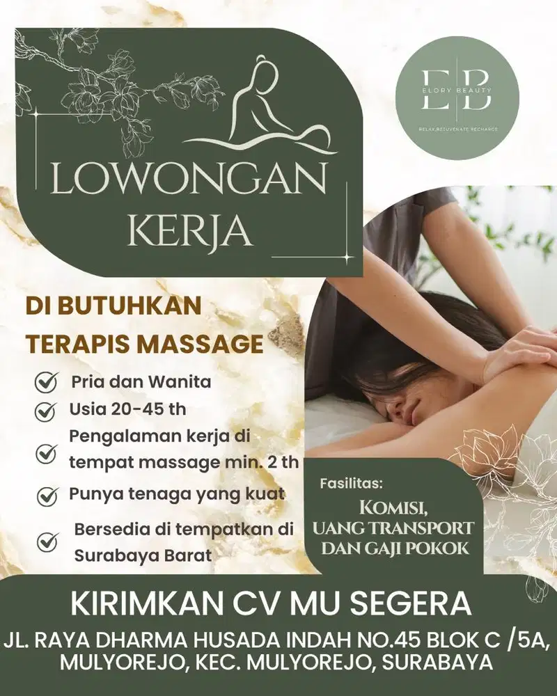 DICARI TERAPIS BER PENGALAMAN
