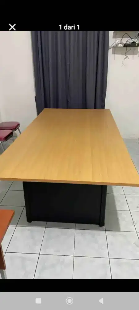 Meja Rapat Kantor Bahan MDF