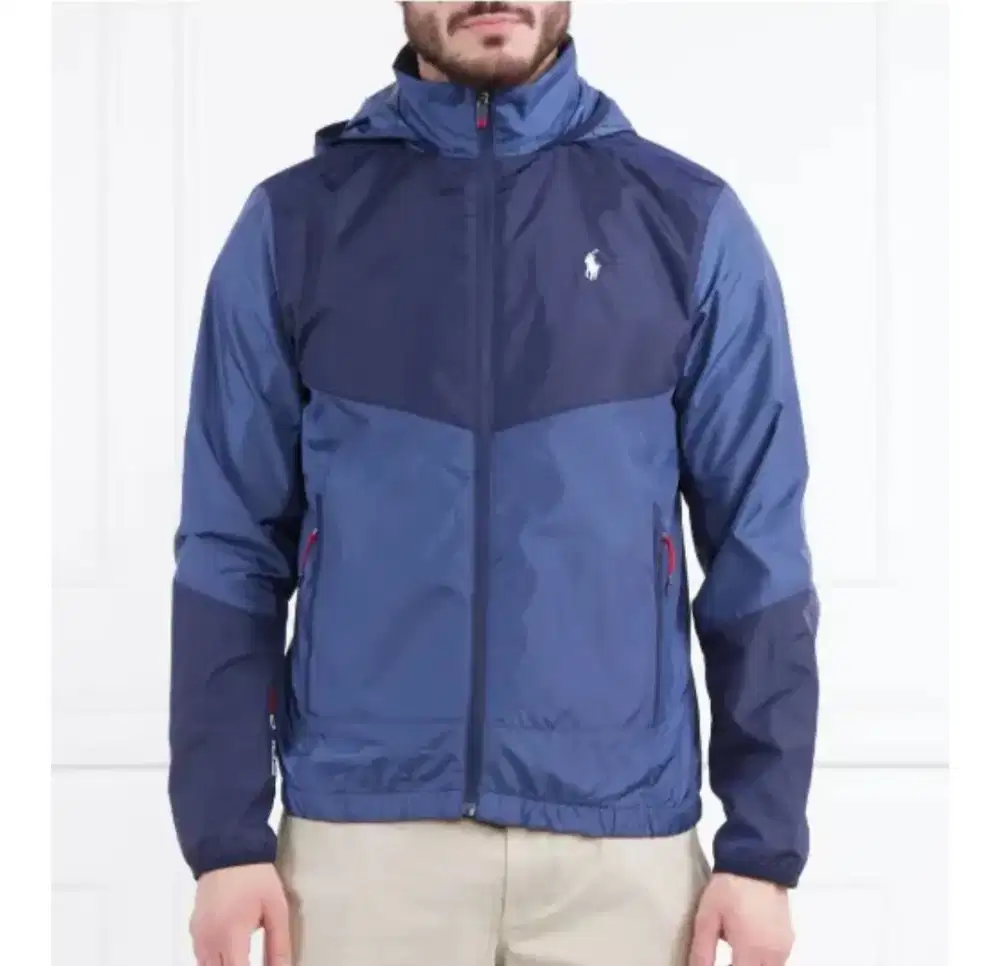 Jaket windbreaker POLO RALPH LEUREN biru dongker