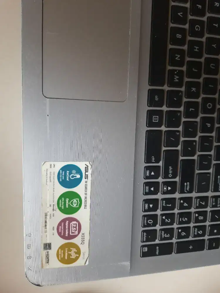 Laptop Asus X555Q AMD A10 R5 ram 16GB Ssd 256Gb HDD 1TB