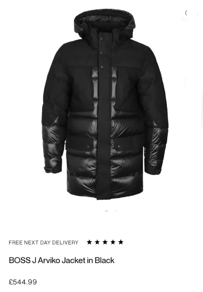 Jaket BULU  ANGSA  HUGO BOSS  original