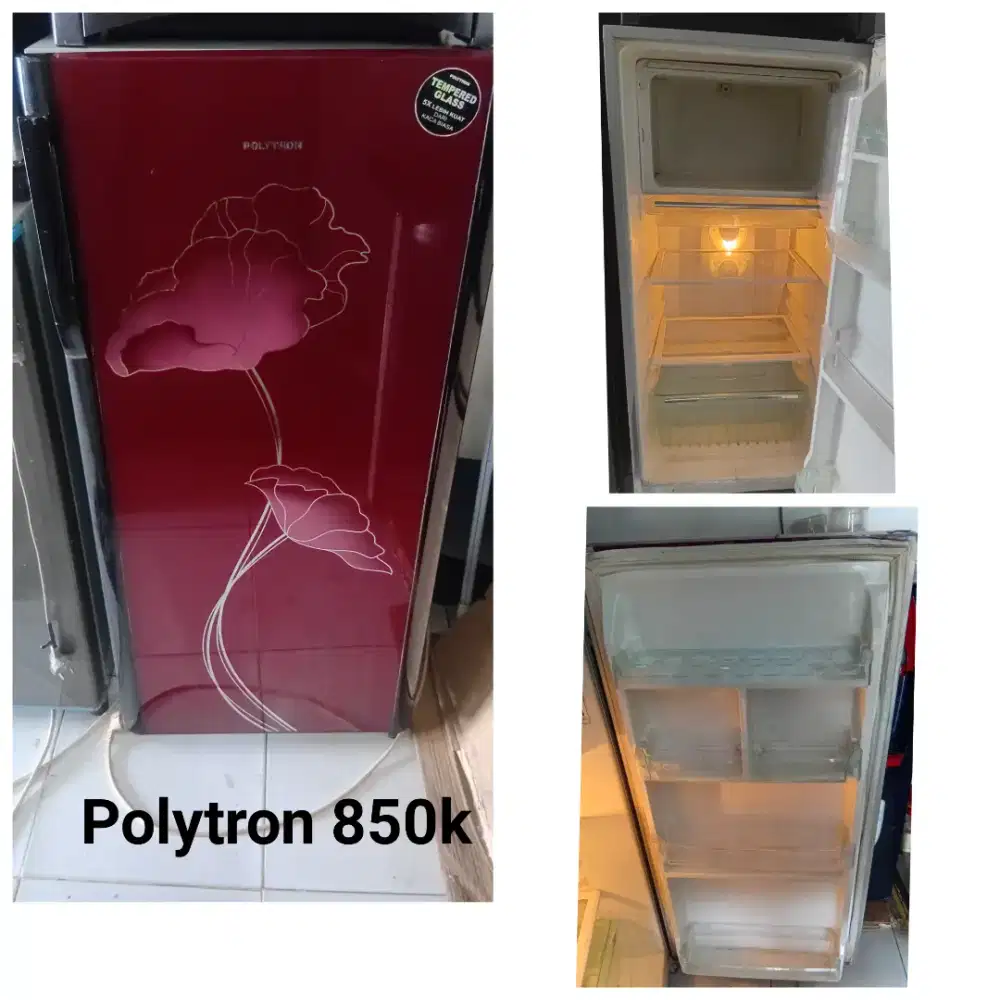 Kulkas POLYTRON bekas bergaransi