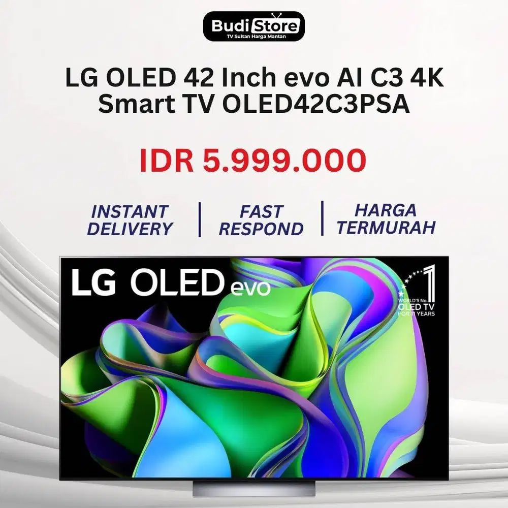 LG OLED 42 Inch evo AI C3 4K Smart TV OLED42C3PSA