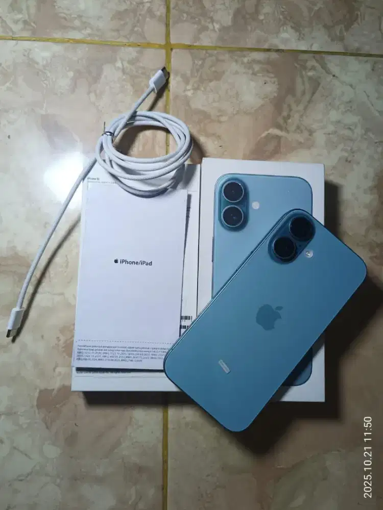 BU iPhone 16 internal 128GB Garansi iBox