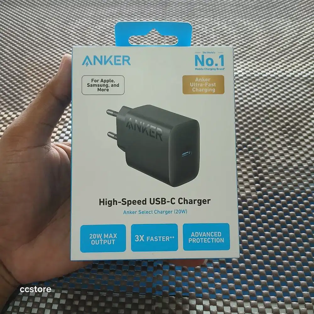 cas charger adaptor original Anker A2347 20watt iPhone Samsung pixel