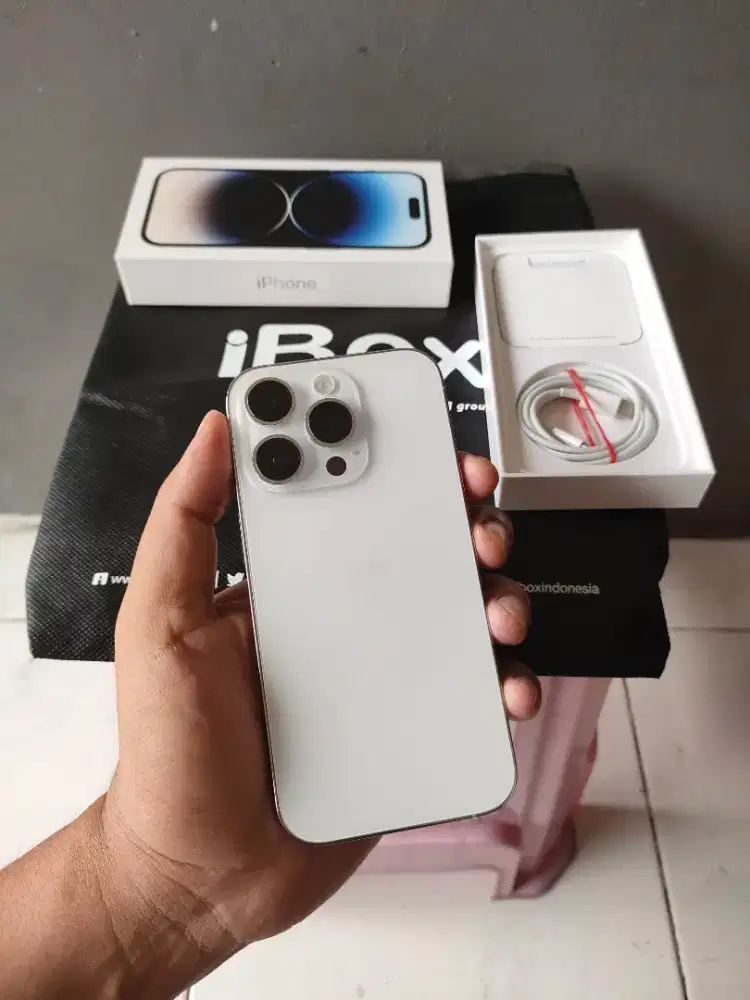 Iphone 14 pro 256gb ex iBox fullset full ori mulus
