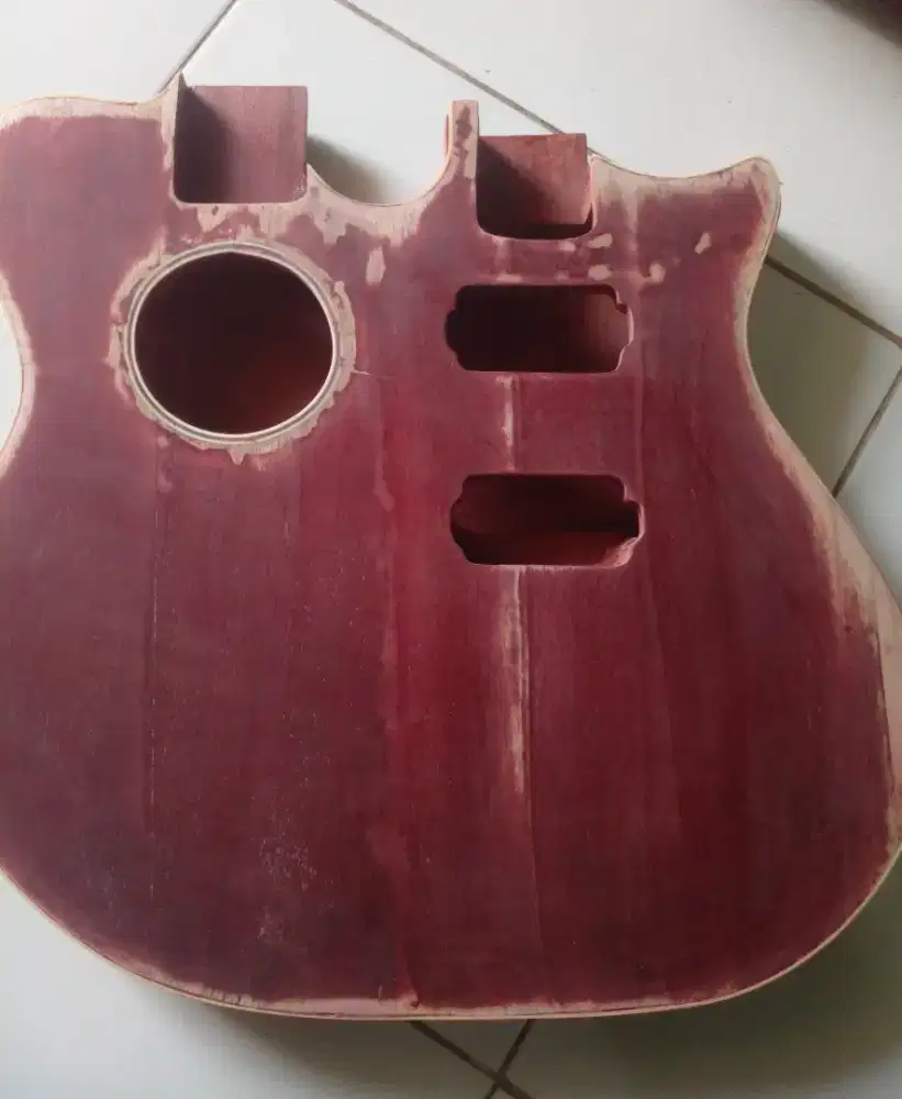 Gitar double neck slash akustik elektrik