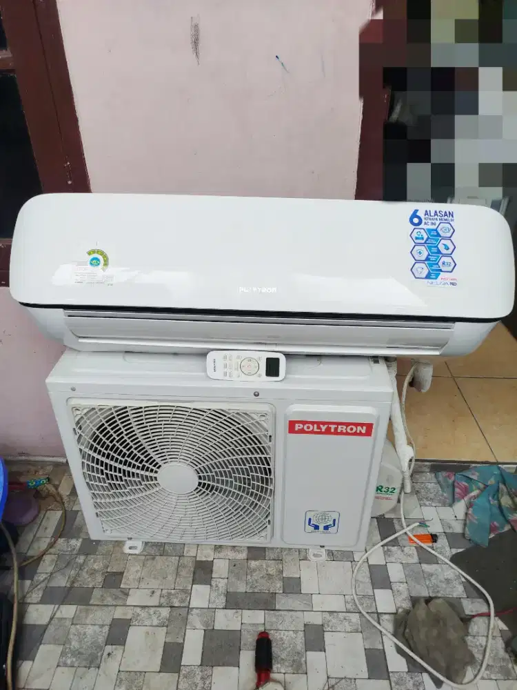 Ac Polytron 1/2 PK ( setengah pk ) bening , normal + pasang