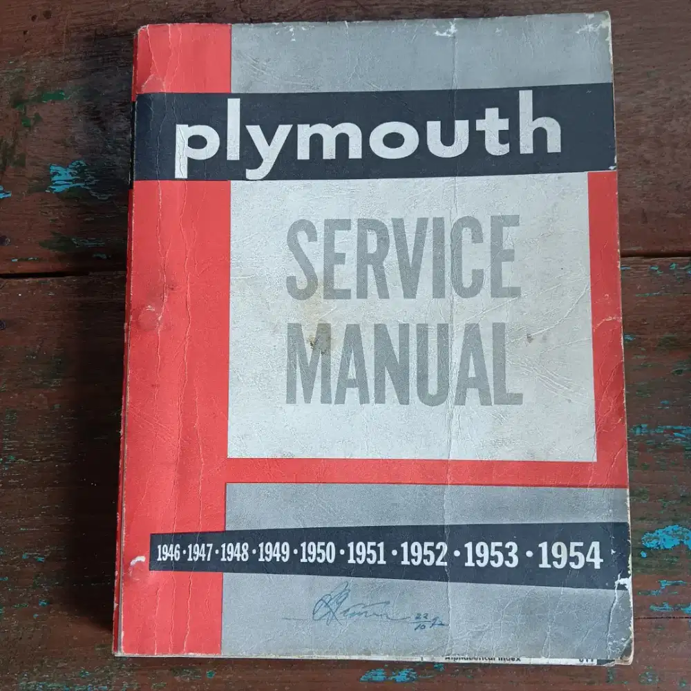 Plymouth Servis Manual