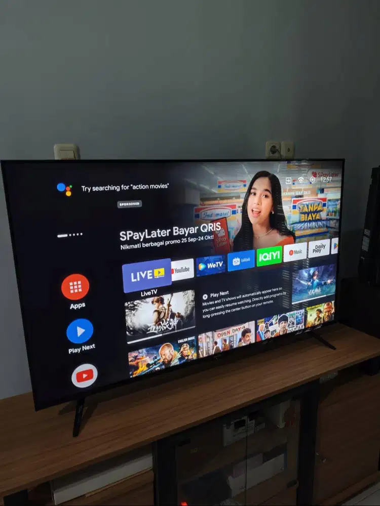 Coocaa Smart TV 55S6G Pro Android 55 Inch 2GB RAM 32GB Memori