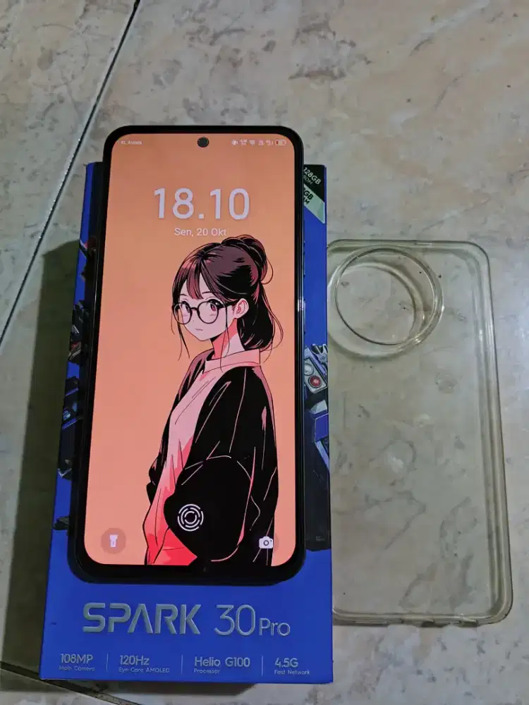 Tecno Spark 30 Pro 8+8/128 Baru 3 minggu