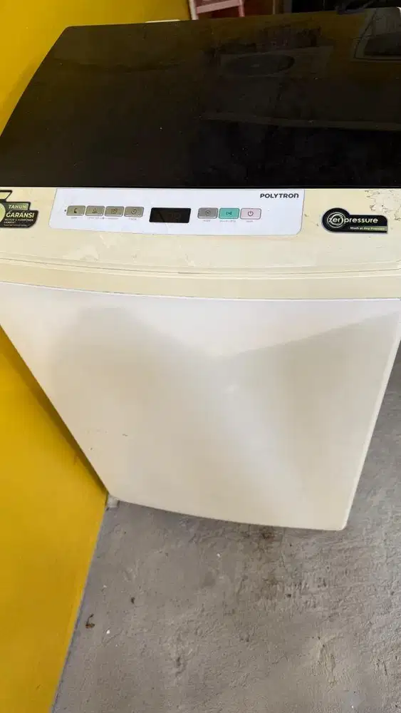 MESIN CUCI 1 TABUNG POLYTRON PAW 9527 TOP LOADING 9.5 KG ZEROMATIC