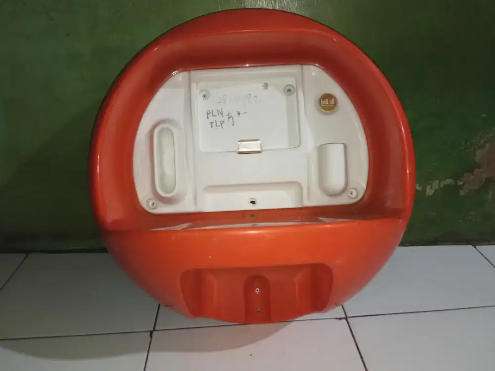 Tempat telpon jadul era 70 an merk bell-all japan warna ori orange