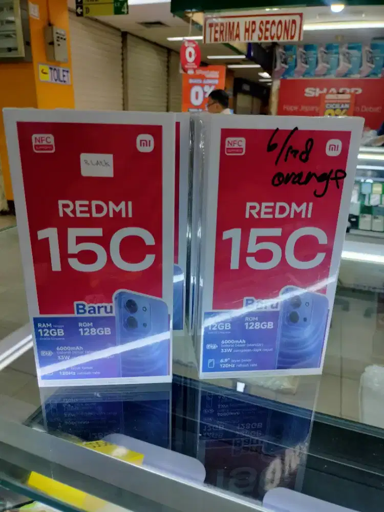 Xiomi redmi 15c ram 6/128 segel garansi resmi