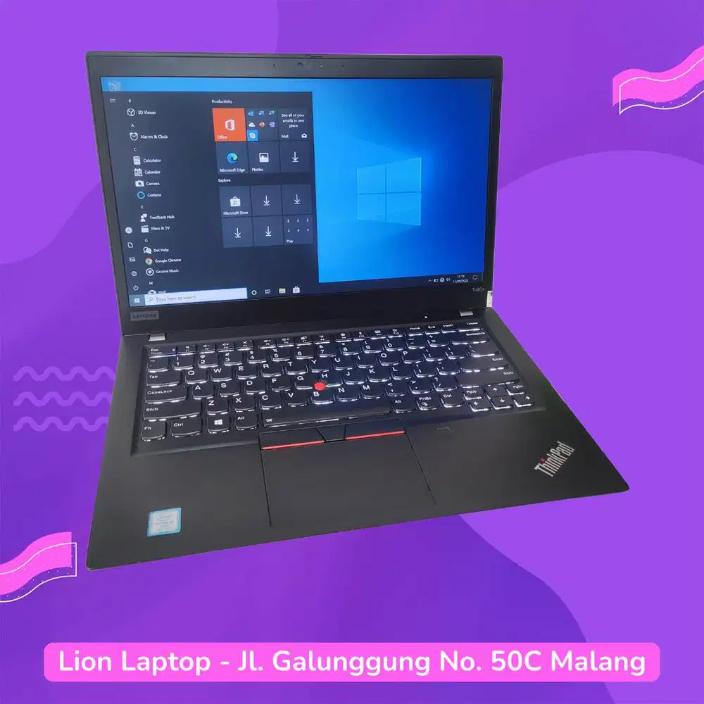 RAM 16GB SSD 512GB Core i5 Slim Lenovo Thinkpad T490s [21|10]