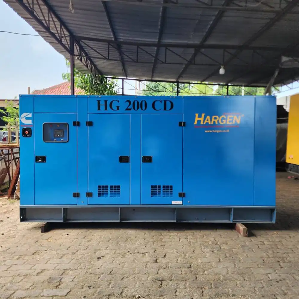 Dijual Genset Hargen Cummins 6CTAA8.3-G2 + Stamford 200 KVA (Silent)