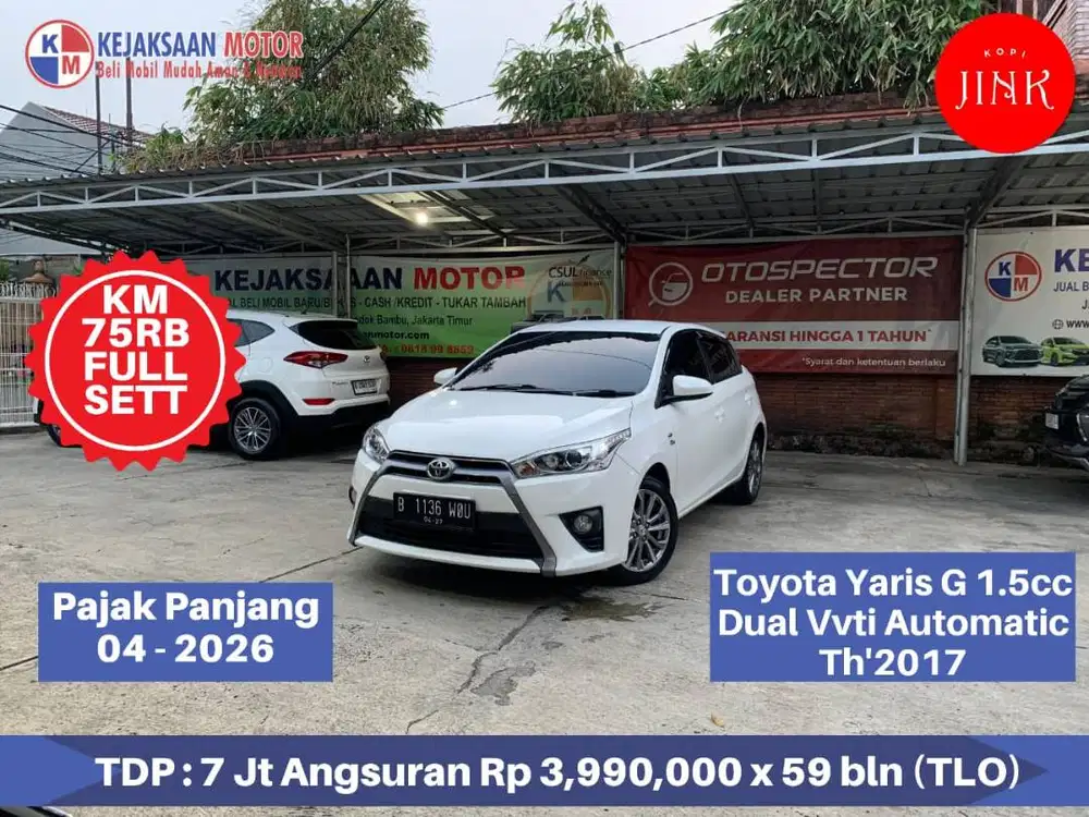 Toyota Yaris G 1.5cc Dual Vvti Automatic Th'2017