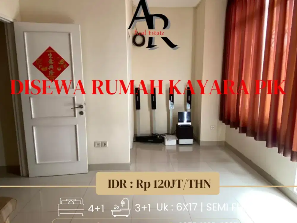 Dijual/disewa cepat rumah kayara pik