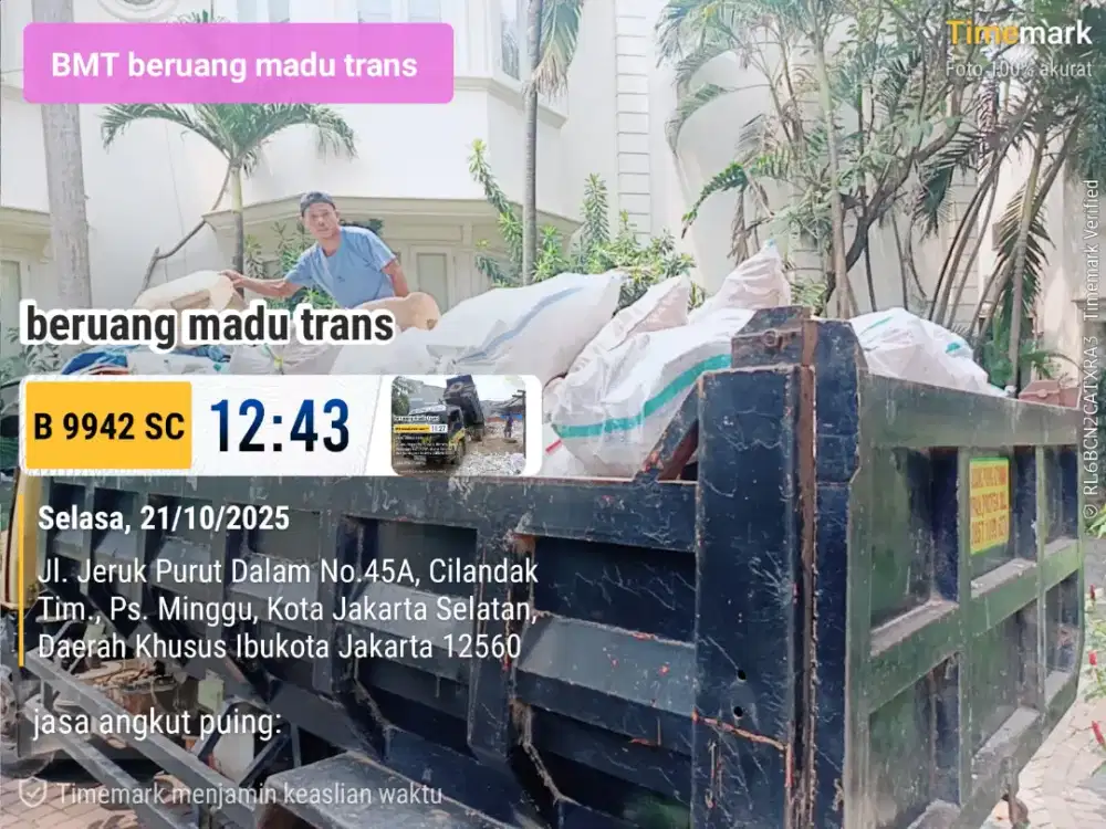 Jasa buang puing dan tanah