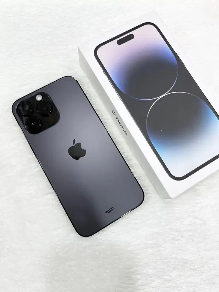Iphone 14 pro max 256gb space black, resmi iBox (like new)
