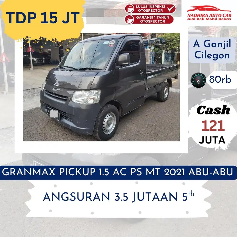 Promo TDP 10 Juta Granmax Pickup 1.5 AC PS Mt 2021 Abu-abu