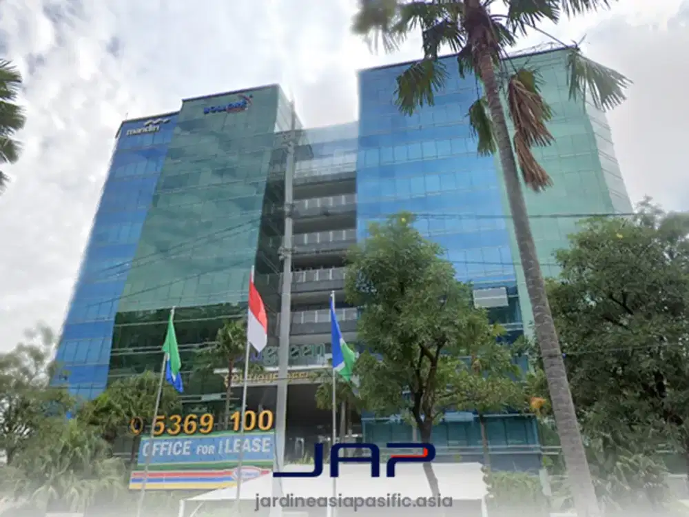 Sewa Kantor Blue Green Office 157 M2 Semifurnished Area Jakarta Barat Dekat Akses Tol