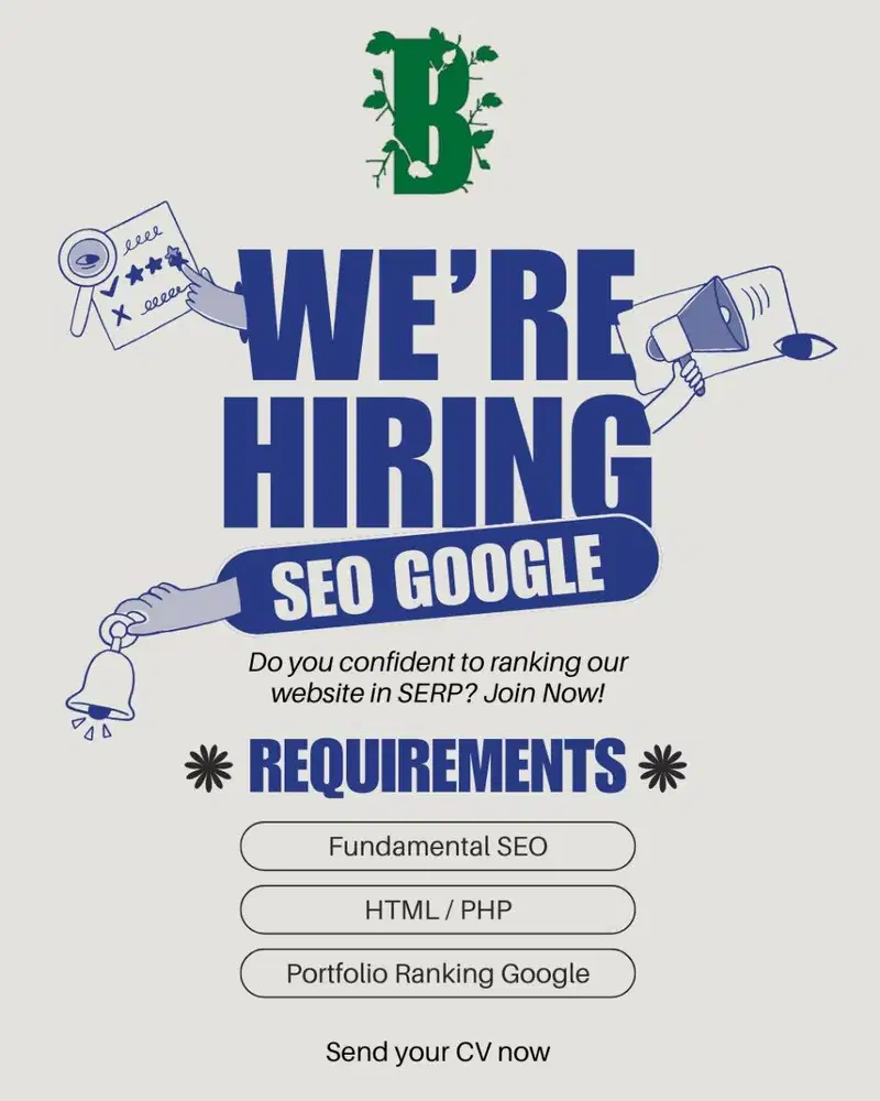 Di Butuhkan Spesialis SEO Berpengalaman