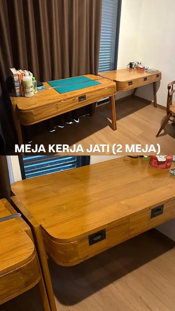 LEMARI DAN MEJA (Kayu Jati)